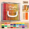 Marcador de Acrílico Líquido Recto Pluma de Acuarela de Punta Suave 24 Colores Especial para Estudiantes de Primaria Niños Pluma de Color Lavable