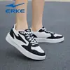 Zapatillas de Mujer Xiguang Hongxing Erke Verano Nuevo Blanco y Negro Clásico Suela Gruesa Aumentan la Altura Cuero Air Force One Zapatillas