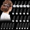 Horquilla para el cabello en forma de U de perlas, Cadena con cuentas, Flor, Horquilla para el cabello, Accesorios para el cabello, Pedrería, Peinado nupcial, Disco para el cabello, Horquilla para el cabello, Horquilla para el cabello en forma de U, Mujeres