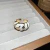 Anillo Abierto Geométrico Redondo de Circonita Estilo Medieval Retro Nicho Anillo de Alta Gama Temperamento Lujo Ligero Joyería de Mano Venta al por Mayor