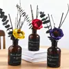 Adornos de Aromaterapia Retro Marrones Arreglo Floral Difusor de Interior Aceite Esencial de Aromaterapia Dormitorio Atmósfera del Hogar Adornos de Aromaterapia