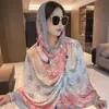 2026 Nuevo Chal de Estilo Étnico con Cierre de Nudo para Mujer, Bufanda Delgada de Gasa para Verano, Atuendo para Fotos de Viaje, Bufanda de Seda a la Moda