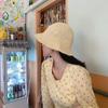 Sombrero de Pescador de Punto Estilo Japonés Xiaoqi para Mujer en Primavera y Verano Versátil Colorido Casual Transpirable Literario Estilo Coreano Sombrero de Sol