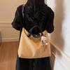 Bolsa de mão grande estilo coreano fosco 2025 outono e inverno moda retrô crossbody maleta bolsa de ombro para deslocamento