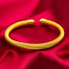 Pulsera de 6 mm con apertura giratoria Moda para niñas Joyería transfronteriza Joyería nueva Joyería de oro arenado Pulsera giratoria
