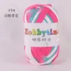 Tiras de Tela Teñidas en Degradado para Bolsas Tejidas a Mano DIY, Kit de Materiales para Pantuflas de Ganchillo Antipelusa, Alfombra de Cojín Tejido Denso