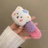 Oso de peluche con forma de pudín, lindo y grande, horquilla para el pelo para niña, horquilla para la parte trasera del pelo, clip PX