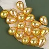 Venta Caliente Transfronteriza Imitación Perla Mabe Aurora Forma de Gota de Agua Perla de Vidrio Espejo Alto Brillo Colgante Broche Accesorio