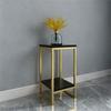 Estante para Flores de Hierro Forjado Dorado Simple Sala de Estar Interior Estante Decorativo para Bonsái Rosa Verde Piso Estante de Almacenamiento Multicapa Paquete Suave Venta al por Mayor