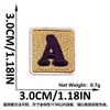 Fornecimento transfronteiriço de 26 patches bordados de letras e números com adesivo termocolante para roupas, sapatos e chapéus, patches decorativos para passar a ferro