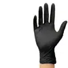 Luvas de Nitrilo Pretas, Luvas Descartáveis Espessadas, Grau Alimentício, Alta Elasticidade, Luvas para Reparo e Manutenção, Resistentes a Óleo, Impermeáveis, Duráveis