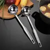 Cucharón de Sopa Engrosado de Acero Inoxidable, Colador de Sopa, Cuchara Pequeña para Hot Pot, Cuchara de Sopa Pulida, Utensilios de Cocina para Restaurante, Juego de Servicio de Sopa para el Hogar