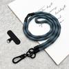 Cordón Tres en Uno para Teléfono Móvil de Muñeca para Colgar del Cuello Cruzado Longitud para Hombre y Mujer Cuerda Trenzada Fuerte Correa Lateral de Metal Desmontable