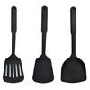 Juego de 3 piezas de utensilios de cocina de nailon al por mayor de fábrica para el hogar, espátula para saltear, espátula para cocinar, espátula para freír, herramientas de utensilios de cocina