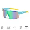 Gafas de Ciclismo, Gafas de Sol Coloridas para Deportes al Aire Libre, Modelos Populares Transfronterizos en Europa y América, Película Verdadera Viento de Carretera Protección UV Gafas de Sol para Montañismo