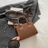 Bolso bandolera informal de estilo occidental para mujer, bandolera de pana, bolso cuadrado pequeño, bolso de mano bajo el brazo, 2024