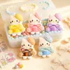 Juguete de comida miniatura simulado pegamento de crema resina accesorios de gato KT piezas de decoración DIY kit de materiales para funda de teléfono accesorio para el cabello