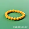 Pulsera de Cristal de Mena de Oro Real Genuina, Pulsera Amarilla para Mujer, Pulsera de Mena de Oro Genuina