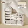 Prateleira de Armazenamento de Brinquedos Yinghe Prateleira de Armazenamento de Grande Capacidade Armário de Armazenamento Doméstico para Bebês Multicamadas Armário Artefato de Classificação para Bebês