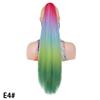 Comercio Exterior Mujer Largo Yk Seda Esponjoso Colorido Clip Cola de Caballo Fibra Química Teñida Cabello Medio y Largo Clip Cola de Caballo Mayoreo