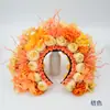 Flor de Pasador de Pelo Quanzhou L02 Adorno para la Cabeza de Mujer Diadema de Flor de Seda Flor de Pasador para Traje Han Accesorios para el Pelo Retrato Tridimensional Estilo Chino Super Estilo Occidental