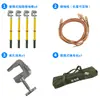 Cable de tierra plano en espiral de 0.4kV tipo compresión en espiral varilla de tierra tornillo de compresión plano hilera de cables varilla de tierra de doble propósito