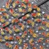 Pegatinas para Uñas Estilo Chino Pez Dorado de Burbujas 5D en Relieve Tridimensional Versátiles Pececillos Dorados Pegatinas para Arte de Uñas DIY Accesorios Modelo Sl