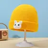 Gorros para Bebé Otoño e Invierno Lindos de Dibujos Animados de Lana para Hombres y Mujeres Gorros con Protección para Orejas de Bebé Gorros Tejidos para Niñas y Niños Gorros de Punto