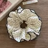 Goma para el pelo con estampado estilo Academia Melard para mujer, scrunchie de satén con malla de estampado de leopardo vintage, banda elástica de alta elasticidad y duradera