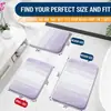 Juego de alfombrillas de baño de cachemir sintético a rayas degradadas, que incluye una alfombrilla de baño, una alfombrilla para el suelo del baño y una alfombrilla de entrada, todas ellas absorbentes, antideslizantes, resistentes a las manchas y fáciles de limpiar