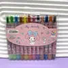 Grupo de Niñas Hunter Crayones Giratorios Grupo de Chicas K-Pop Grupo de Chicos Pasteles al Óleo de 12 Colores Bolígrafos Cortos de Dibujo