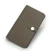 Moda europea y americana primera capa piel de vaca patrón lichi billetera billetera platino para mujer clutch largo bolso porta pasaporte de cuero
