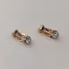 Accesorios para Pendientes DIY Pinza para Oreja Triángulo Invisible Pinza para Oreja Triángulo de Diamante