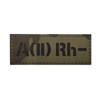 O1RH +- A2RH +- B3RH +- AB4RH +- insignia reflectante de tipo de sangre primeros auxilios logo IR