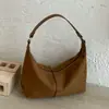 Bolso de mano retro transfronterizo para el día a día, bolso de hombro, bolso tipo empanada, nuevo modelo 2026, color liso, simple, bolso de hombro y cruzado de gran capacidad