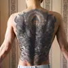Tatuaje Temporal de Espalda Completa Cyber-Mecánico Buda Wukong Fórmula Herbal Duradero Impermeable Estilo Cyber Unisex Tatuaje de Espalda