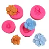 Camelia rosa amapola jabón hecho a mano DIY flor de yeso pieza de cera colgante para coche molde de silicona decorativo