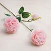Simulación de flor de peonía extranjera, flor de seda, rosa, boda, flor occidental, sosteniendo flores, accesorios de decoración de escena de boda