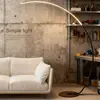 Lámpara de pesca, de pie, alto valor estético, lámpara de pie con mesa de café, para sala de estar, junto al sofá, dormitorio, creativa, elegante, simple, moderna