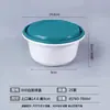 Contenedor de alimentos para lonchera desechable con hebilla antirrobo, engrosado con tapa, redondo, para llevar, sellado, a prueba de fugas, caja para empacar sopa y fideos