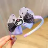 Accesorios Rosados para el Cabello de Niñas Lindo Dibujo Animado Dulce Lazo Cinta Decoración para el Cabello Pasador Diadema Infantil