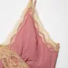 Comercio exterior transfronterizo ropa de mujer 2026 verano nuevo estilo europeo y americano moda top estilo lencería con encaje empalmado 5107046