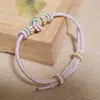 Pulsera DIY con Cuentas de Buena Suerte y Dijes de Seguridad en Estilo Chino Nuevo, Adecuada para Ensartar Oro