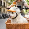 Casco popular transfronterizo para perro y gato en motocicleta, apto para actividades al aire libre, con diseño que cubre las orejas