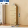 Armario de almacenamiento minimalista y moderno con cerradura, adecuado para sala de estar, montado en la pared, armario de almacenamiento multi-compartimento, armario de almacenamiento doméstico de cinco cajones