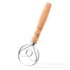 Varilla batidora de harina con mango de roble manual, bobina de acero inoxidable 430 304, batidor de masa para el hogar, varilla para mezclar masa, horneado