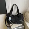 Bolsa de Gran Capacidad 2025 Invierno Nuevo Hombro Único Cruzada Bolsa de Equipaje para Viaje de Negocios Bolso de Mano Retro Casual para Mujer