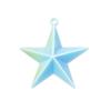 Pingente de estrela de cinco pontas banhado a ouro Pingente de estrela corrente para celular chaveiro Decoração tridimensional material Acessórios para joias DIY