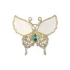 Acessórios de Vestuário Broche de Pérola com Strass Liga Broche de Borboleta Broche de Concha Anti-Exposição Broche de Alfinete de Segurança por Atacado Imitação