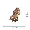 Parches Bordados por Computadora Transfronterizos Unicornio Caballo En Stock Parches para Ropa Accesorios Parches Bordados de Caballo Galopando Parches con Adhesivo Termofusible